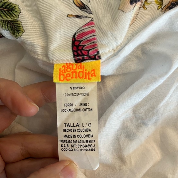 Agua bendita beck vareena floral halter maxi dress Size L, Vacation Summer - Picture 11 of 15